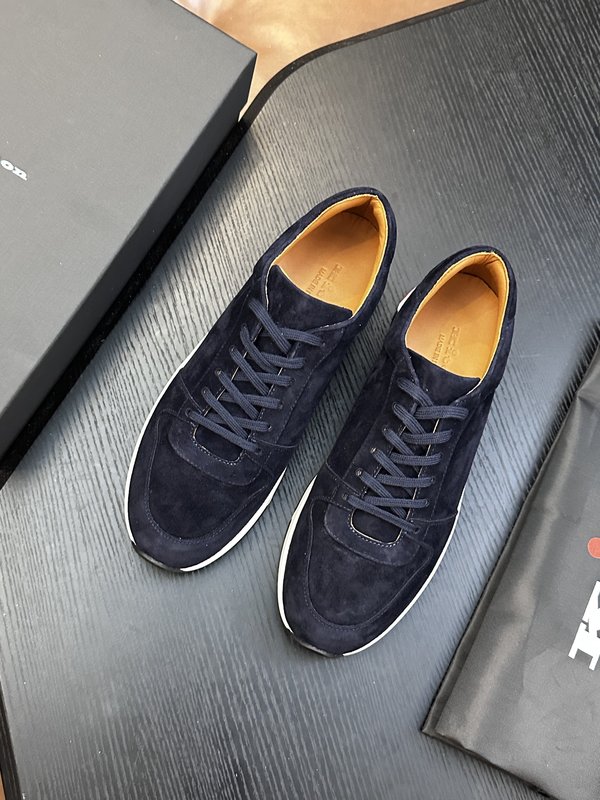 Kiton 남성 송아지가죽 운동화 001-287149