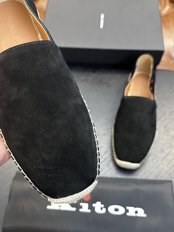 Kiton 남성 소가죽 운동화 001-287154