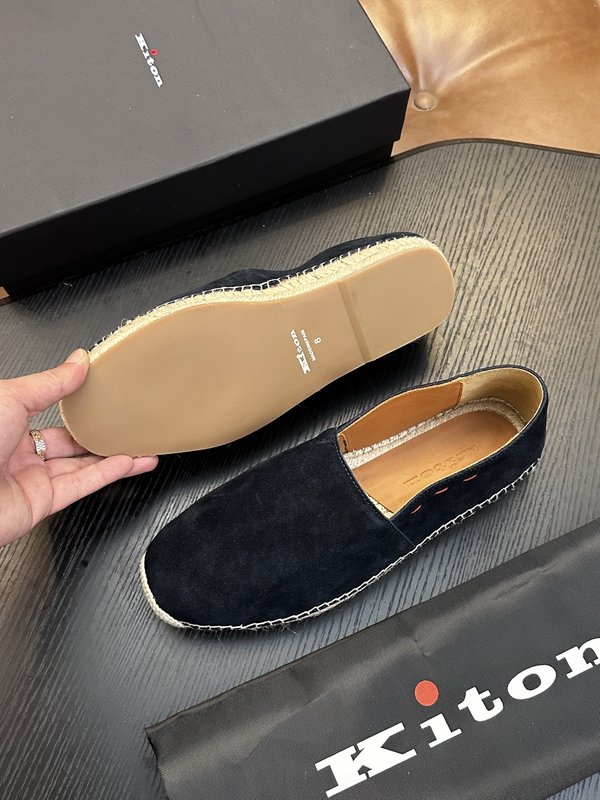 Kiton 남성 소가죽 운동화 001-287155