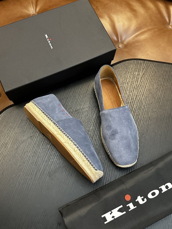 Kiton 남성 소가죽 운동화 001-287159
