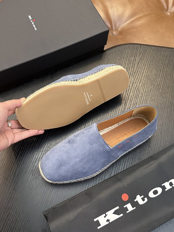 Kiton 남성 소가죽 운동화 001-287159