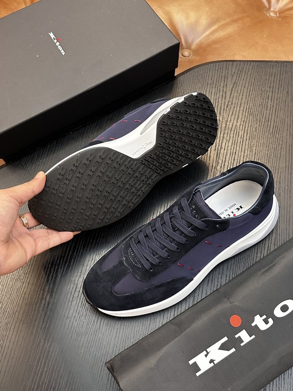 Kiton 남성 소가죽 운동화 001-287166
