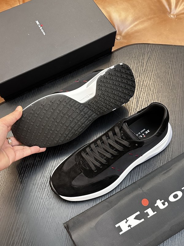 Kiton 소가죽 남성 운동화 001-287178