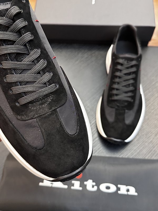 Kiton 소가죽 남성 운동화 001-287178