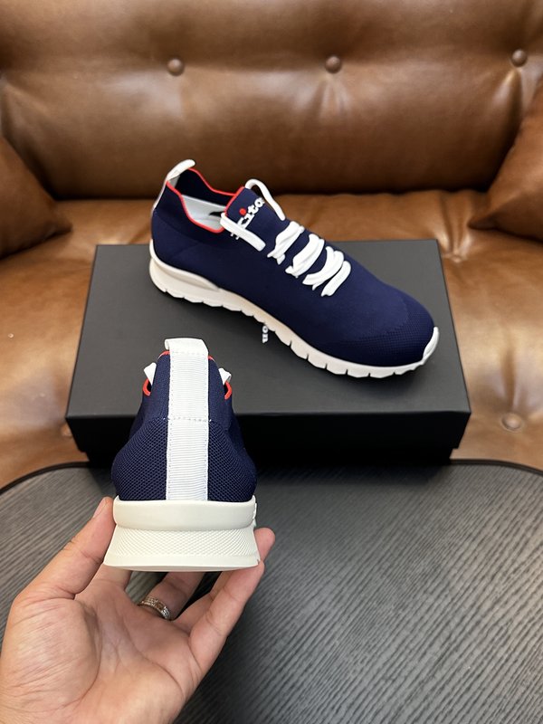 Kiton 남성용 니트 운동화 오리지널 아웃솔 1:1 001-287180