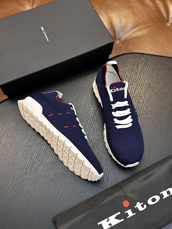 Kiton 남성용 니트 운동화 오리지널 아웃솔 1:1 001-287180