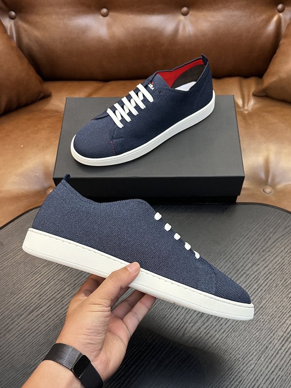 Kiton 남성 니트 소재 운동화 001-287196