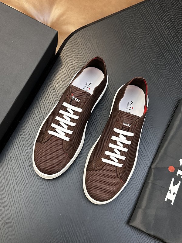 Kiton 남성 니트 소재 운동화 001-287197
