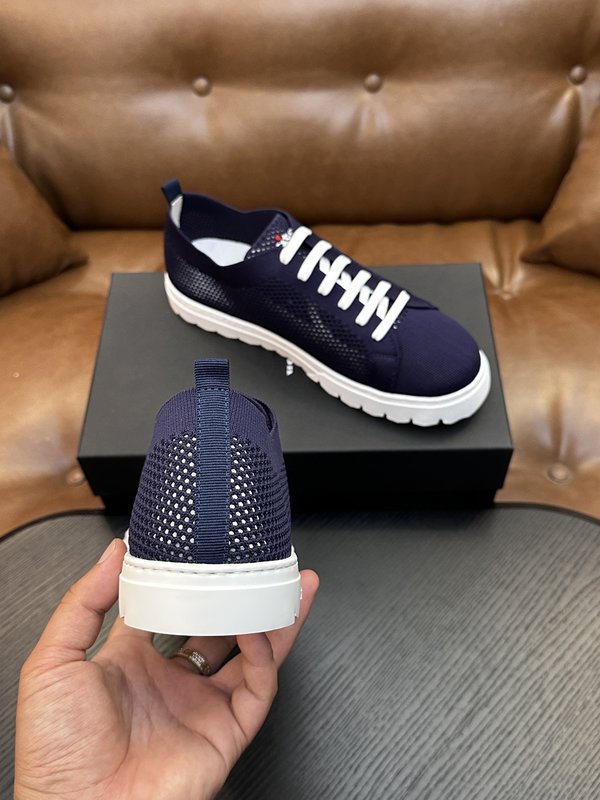 Kiton 남성 니트 소재 운동화 001-287202