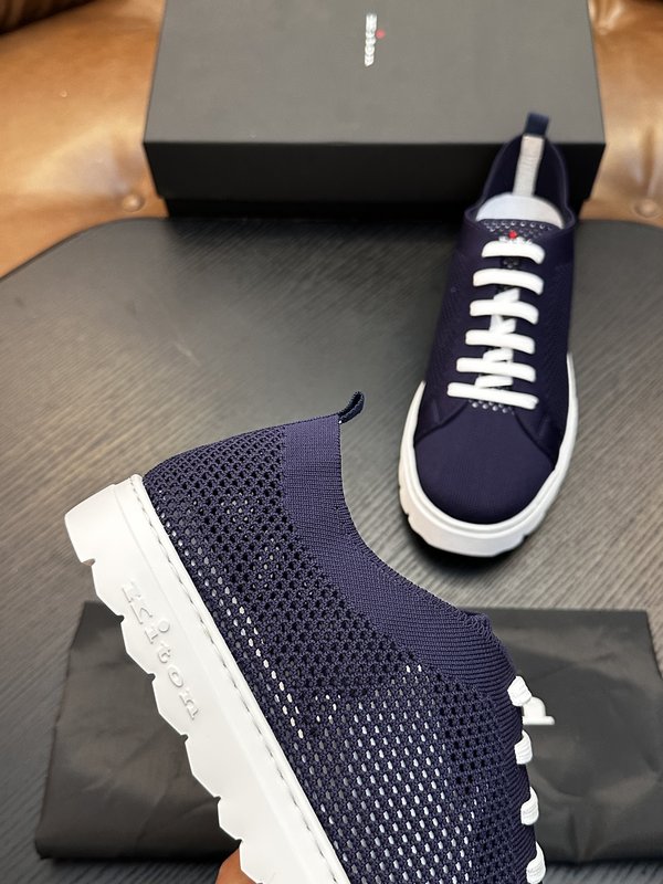 Kiton 남성 니트 소재 운동화 001-287202