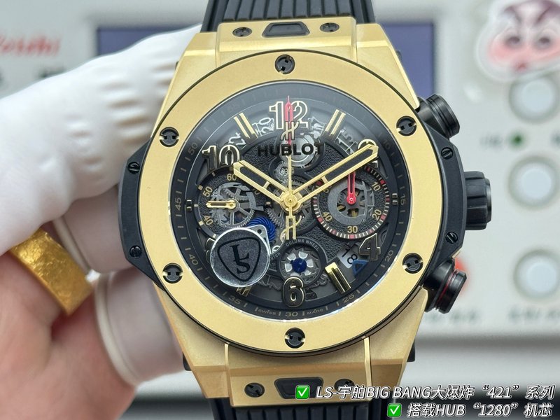 HUBLOT 빅뱅 44mm 최고 버전 시계 001-287203