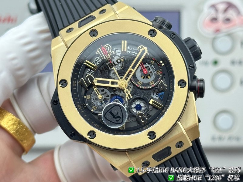 HUBLOT 빅뱅 44mm 최고 버전 시계 001-287203