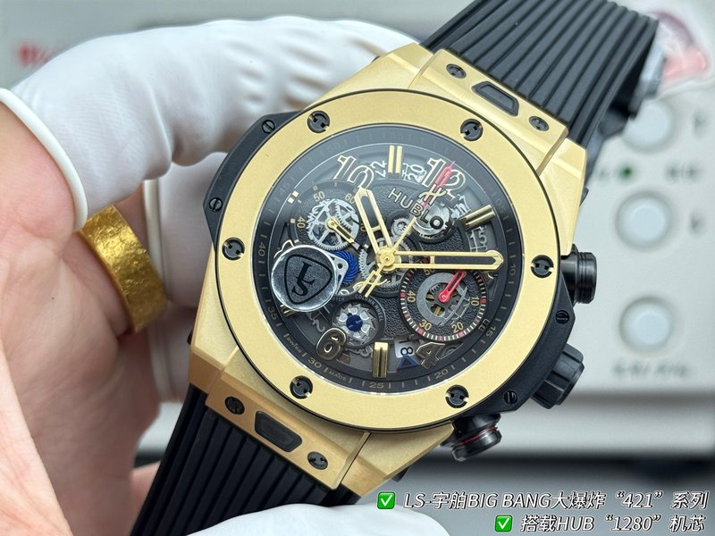 HUBLOT 빅뱅 44mm 최고 버전 시계 001-287203