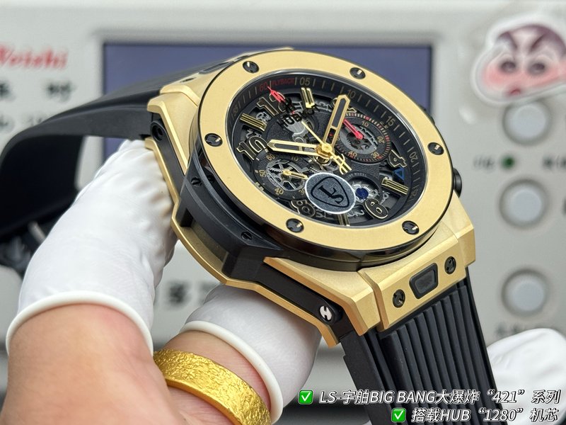 HUBLOT 빅뱅 44mm 최고 버전 시계 001-287203