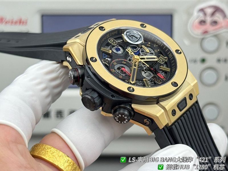 HUBLOT 빅뱅 44mm 최고 버전 시계 001-287203