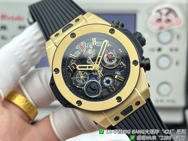HUBLOT 빅뱅 44mm 최고 버전 시계 001-287203
