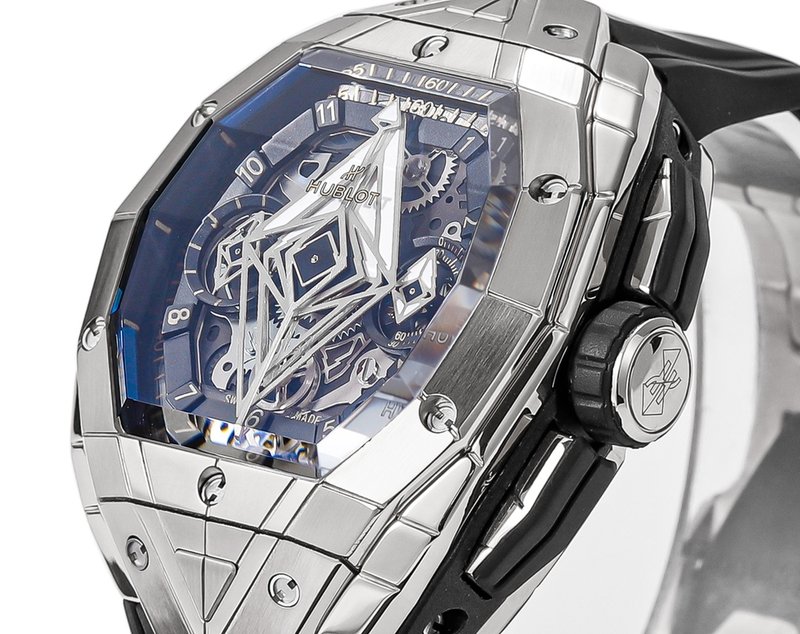 HUBLOT 빅뱅 상블루 III 타투 시계 42mm 001-287245