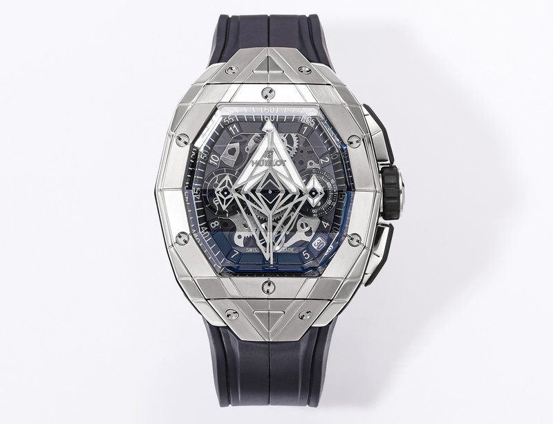 HUBLOT 빅뱅 상블루 III 타투 시계 42mm 001-287245