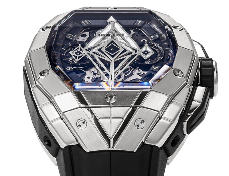 HUBLOT 빅뱅 상블루 III 타투 시계 42mm 001-287245