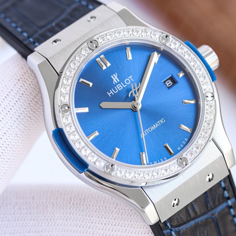 HUBLOT 42mm 사파이어 크리스탈 시계 001-287263