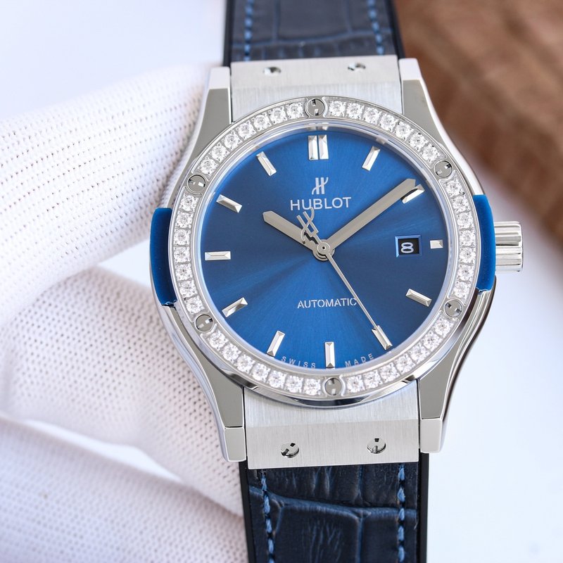 HUBLOT 42mm 사파이어 크리스탈 시계 001-287263